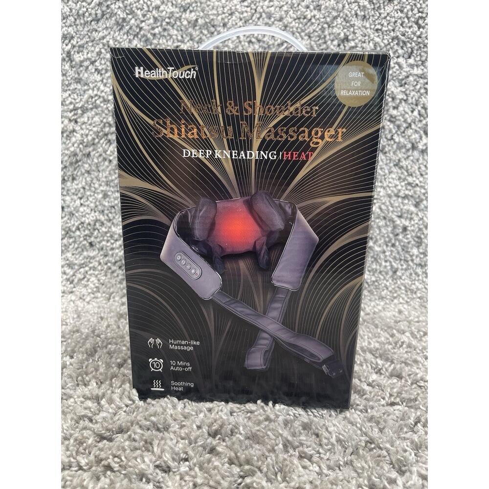 Health Touch Deep Kneading Neck and Shoulder Shiatsu Massager New